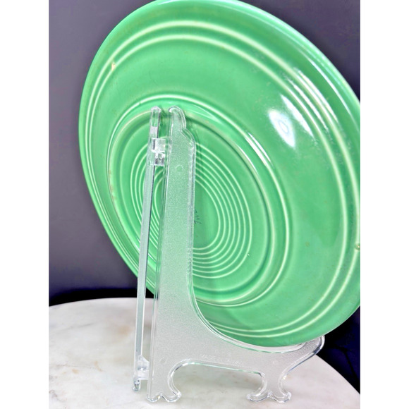 Authentic Vintage Light Green Fiesta Ware Home Laughlin Dinner Plate 9 1/2 " - Picture 5 of 10